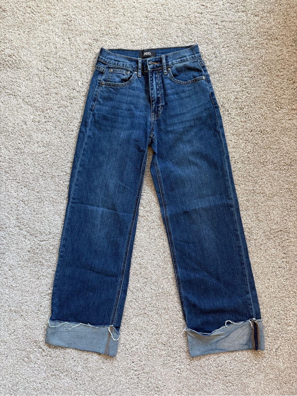 Straight-Leg Women's Jeans in Dark Blue